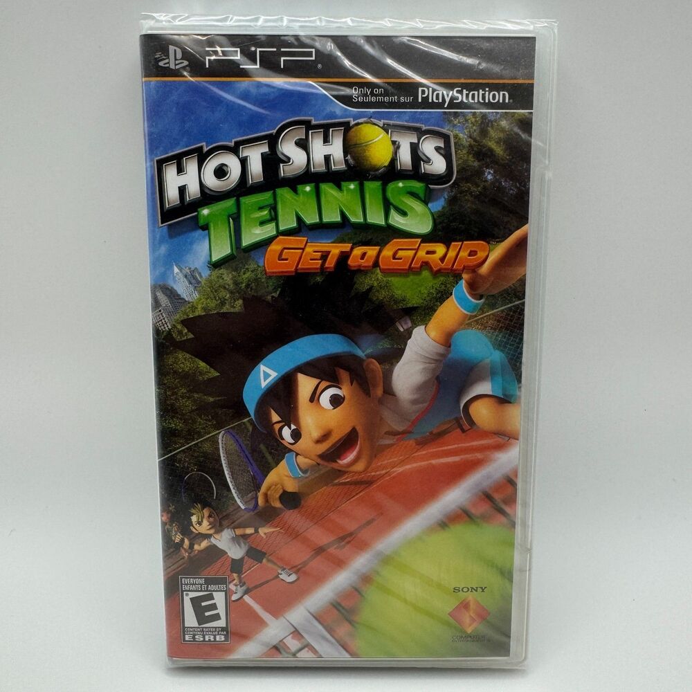 Hot Shots Tennis Get a Grip Sony PSP 2010 Brand New Factory Sealed Y-Fold